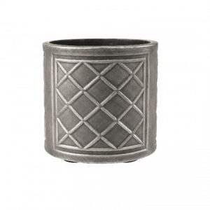 Ghiveci rotund imitatie plumb gri 32 cm 24 L