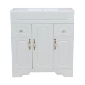 Set mobilier de baie alb 80 cm Premium Rustik