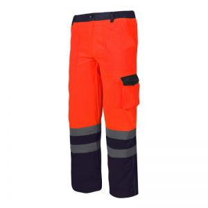 Pantalon reflectorizant/portocaliu