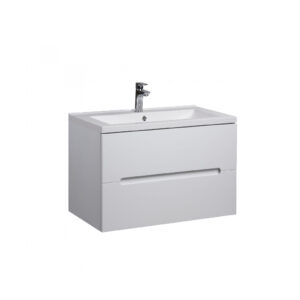 Set mobilier de baie alb suspendat 70 cm Octavio