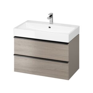Set mobilier de baie 80 cm gri Virgo
