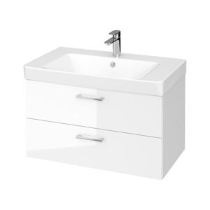 Set mobilier de baie alb 80 cm Lara Mille