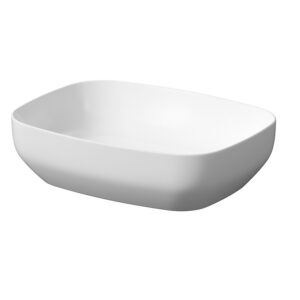 Lavoar pe blat Larga rectangular alb mat 50x38 cm