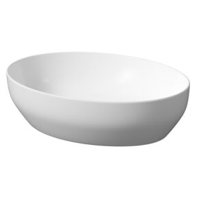 Lavoar pe blat Larga oval alb mat 50x38 cm