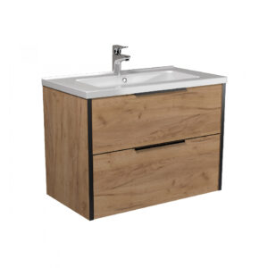 Set mobilier de baie stejar 80 cm Line