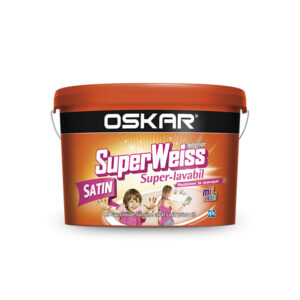 Lavabila interior Oskar Superweiss Satin rezistent la mucegai 2.5 L