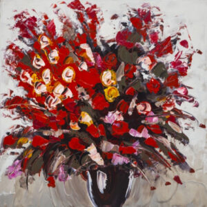 Tablou Geranium rosu 60x60 cm 218-OPE3109B