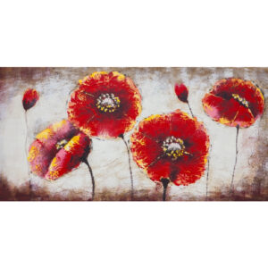 Tablou camp cu flori 60x120 cm