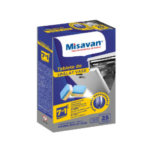 Tablete pentru masina de spalat vase 7 in 1 - 25 tablete Misavan