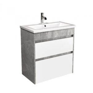 Mobilier de baie gri / alb Polo Loft 60-U