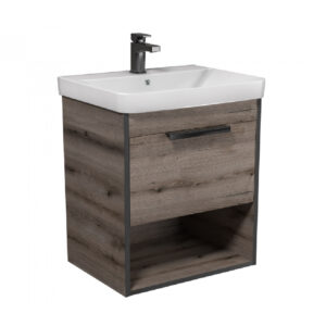 Mobilier de baie gri / stejar Denver 60-A