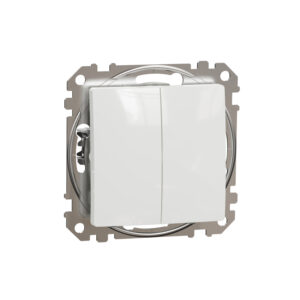 Intrerupator dublu alb 10AX SCH-SDD111105
