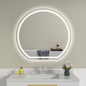 Oginda de baie cu LED si dezaburire 80x74 NC 077