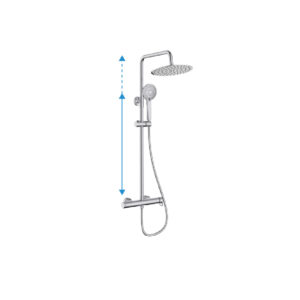 Coloana de dus monocomanda Vega Plus rotunda crome A5A9A6EC00