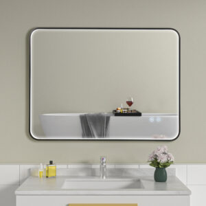 Oglinda de baie led si dezaburire reversibila 60x80 cm