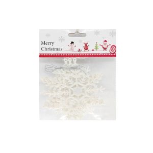 Decoratiune brad fulg - 11 cm - 3 buc /set