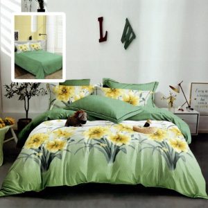 Lenjerie de pat finet flori 6 piese M468