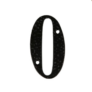 Numar 0 pentru usa 10 cm negru