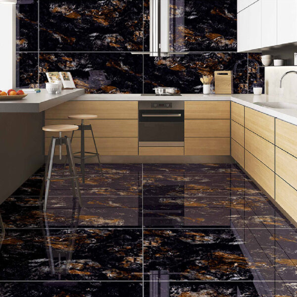 Gresie Midnight Black 60x120 cm - imagine 2