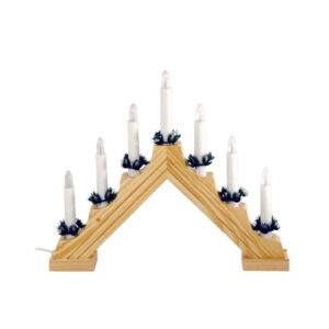 Decor piramida cu lumanari bec tip flacara KAD07