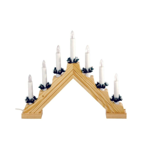 Decor piramida cu lumanari bec tip flacara KAD07