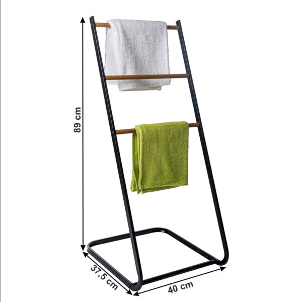 Uscător de haine negru/natural TK4037 - imagine 2