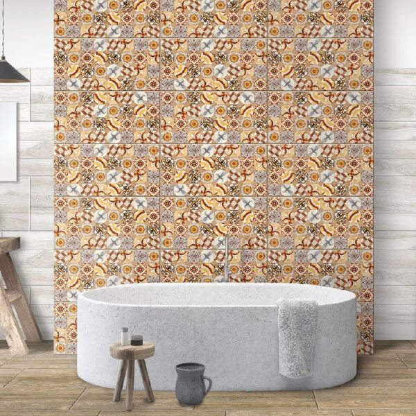 Gresie porțelanată decor Mustique Gold 60×30 cm, multicolor - imagine 2