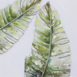 Tablou Green duet 40x40 cm