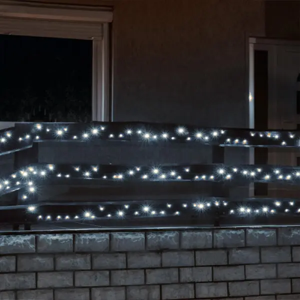 Ghirlanda alb rece cu LED-uri 208C/WH - imagine 2