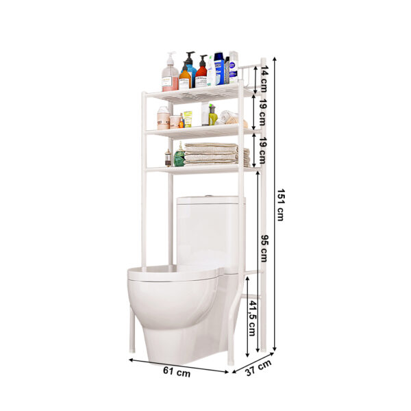 Raft deasupra toaletei alb Remin - imagine 3