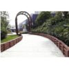 Gard ornamental de gradina, panou din plastic maro 44x31 cm - imagine 2
