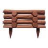 Gard ornamental de gradina, panou din plastic maro 44x31 cm
