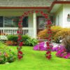 Arcada metalica, pergola, pentru gradina, 190x38x100x1.9 cm - imagine 3