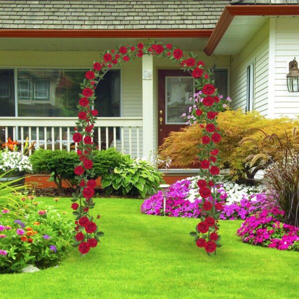 Arcada metalica, pergola, pentru gradina, 190x38x100x1.9 cm - imagine 3