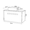 Set mobilier de baie  fag 90 cm seria 401 - imagine 3