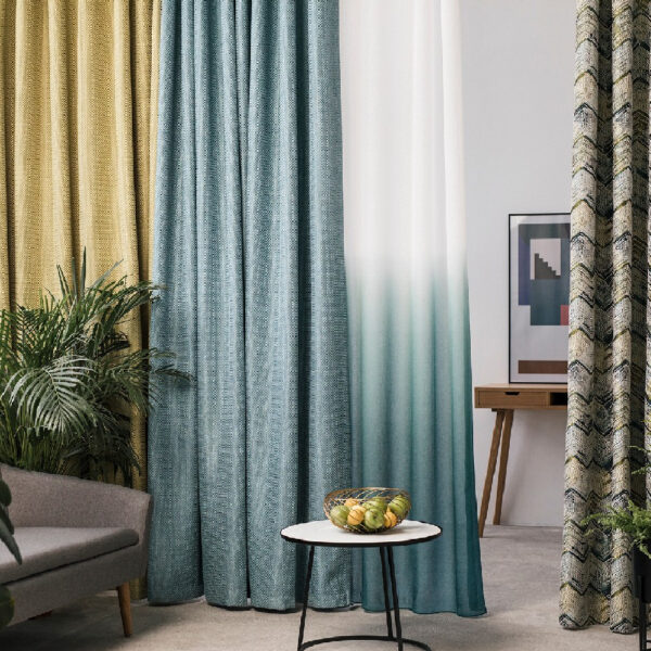 Perdea Aqua turquoise 280 cm - imagine 3
