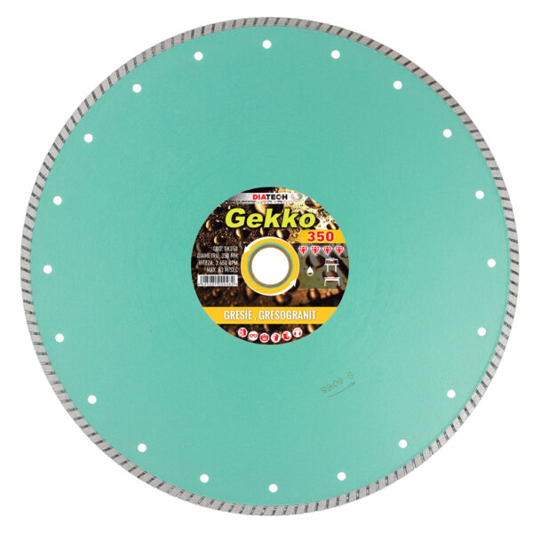 Disc diamantat pentru gresie Gekko350