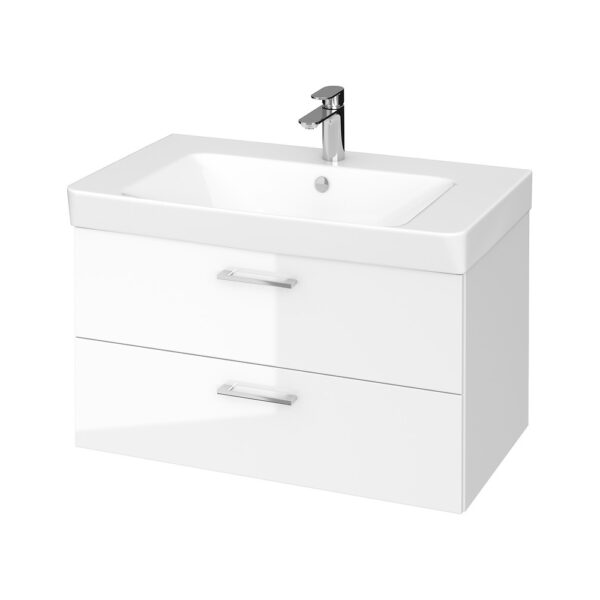 Set mobilier de baie  alb 80 cm Lara Mille