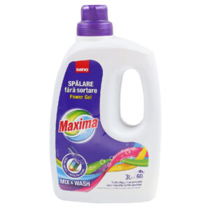 Detergent gel concentrat pentru rufe Sano Maxima 60 spalari, 3 l