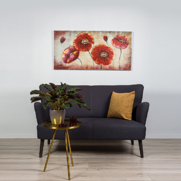 Tablou camp cu flori 60x120 cm - imagine 2