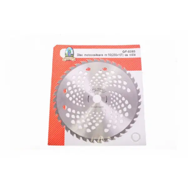 Disc motocositoare nr. 10/255 cu vidia GF-0085