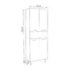 Dulap de baie alb MDF seria 004 - imagine 3