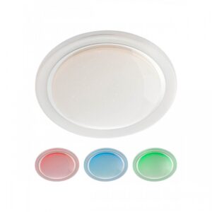 Plafoniera multicolor Andes alb mat telecomanda LED 48W