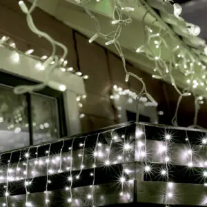 Perdea de lumini 150 LED tip sloi de gheață KKF 158/WH