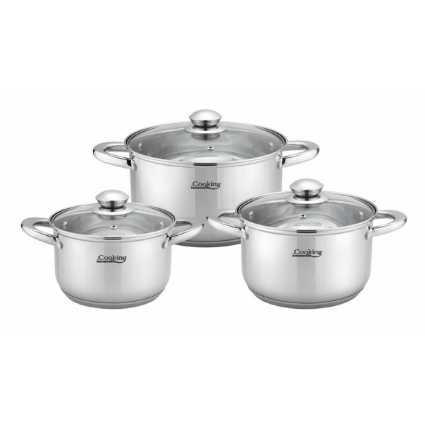 Set gatit inox Alena 6 piese HR-MSF-6PC