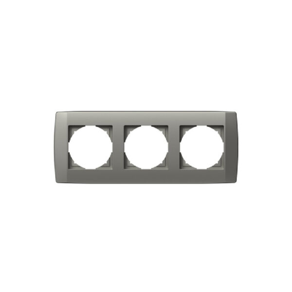 Rama decorativa tripla gri (titan) TEM-OQ30TI-U