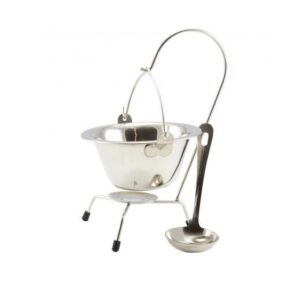 Set pentru servire ceaun din inox 0.8 L, 3 piese