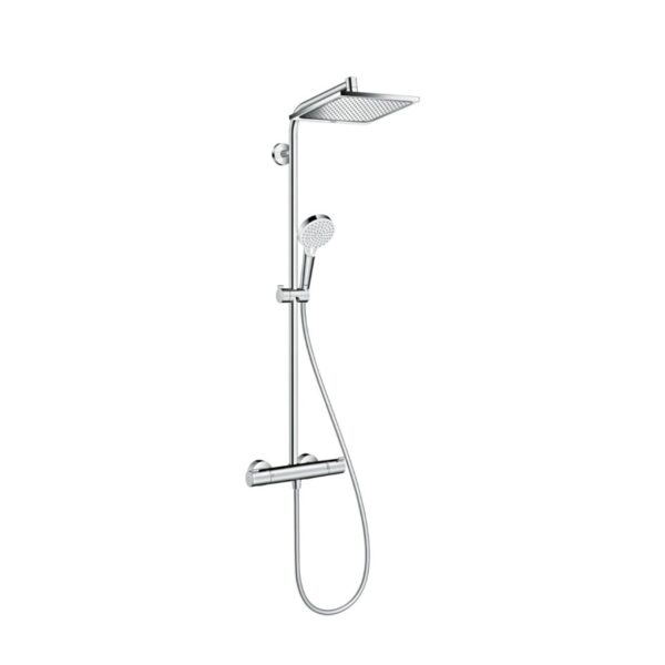 Coloana dus termostatata Hansgrohe, Crometta E 240, cu cap dus fix si mobil 1S