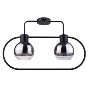 Plafoniera Linda negru 2x60W