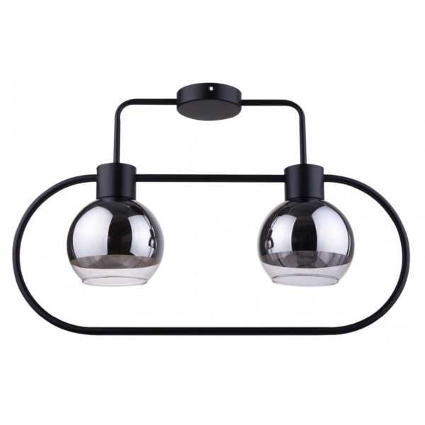 Plafoniera Linda negru 2x60W